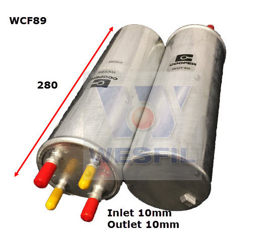 Diesel Fuel Filter Z680 Fits VW WCF89 - Wesfil