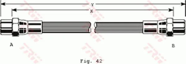 Brake Hose PHA255 - TRW