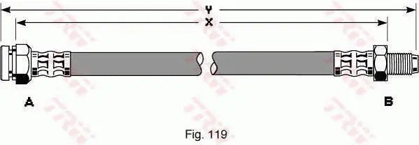 Brake Hose PHB270 - TRW