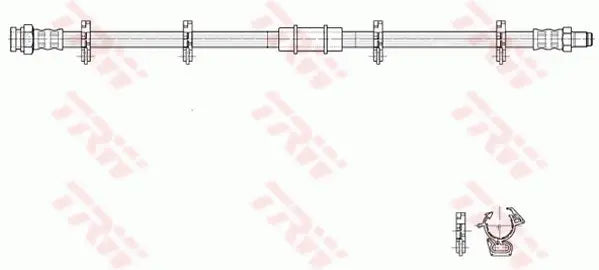 Brake Hose PHB273 - TRW