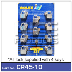 Padlock 45mm pk 10 CR45-10 - Nice Products | Universal Auto Spares
