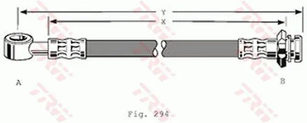 Brake Hose PHD211 - TRW