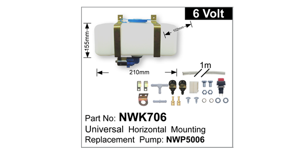 Washer Pump Kit NWK706 - Nice Products | Universal Auto Spares
