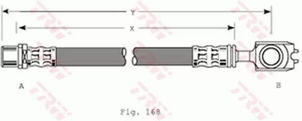 Brake Hose PHD309 - TRW