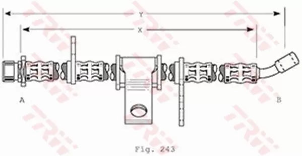 Brake Hose PHD370 - TRW