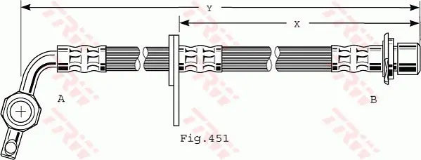 Brake Hose PHD477 - TRW