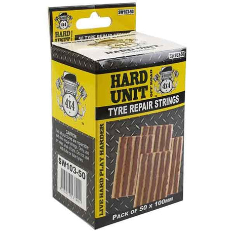 50 Piece Tubeless Tyre Repair Strings - HARD UNIT | Universal Auto Spares