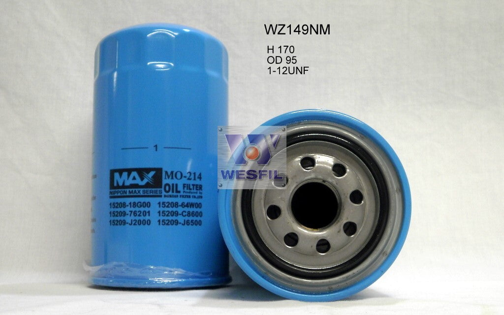 Oil Filter Z149 Fits Nissan WZ149NM - Wesfil