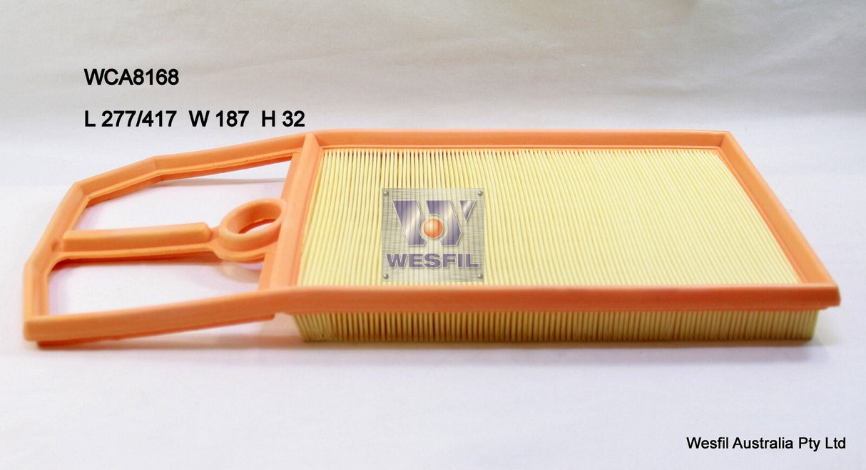 Air Filter A1538 Fits VW WCA8168 - Wesfil