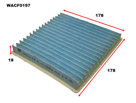 Cabin Filter RCA321P Fits Mitsubishi WACF0197 - Wesfil