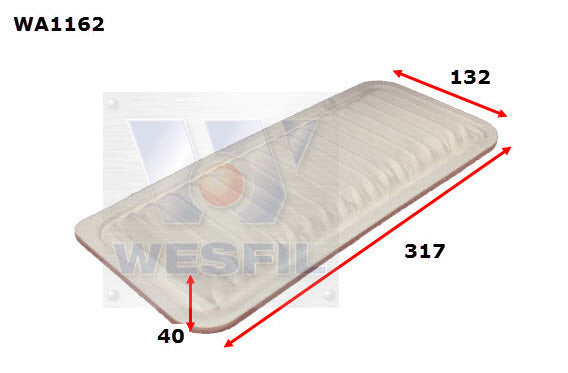 Air Filter A1919 Fits Daihatsu WA1162 - Wesfil