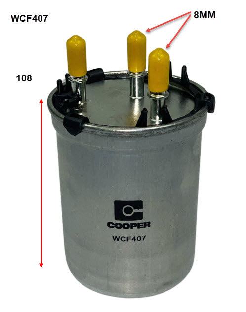 Diesel Fuel Filter Audi Audi WCF407 - Cooper