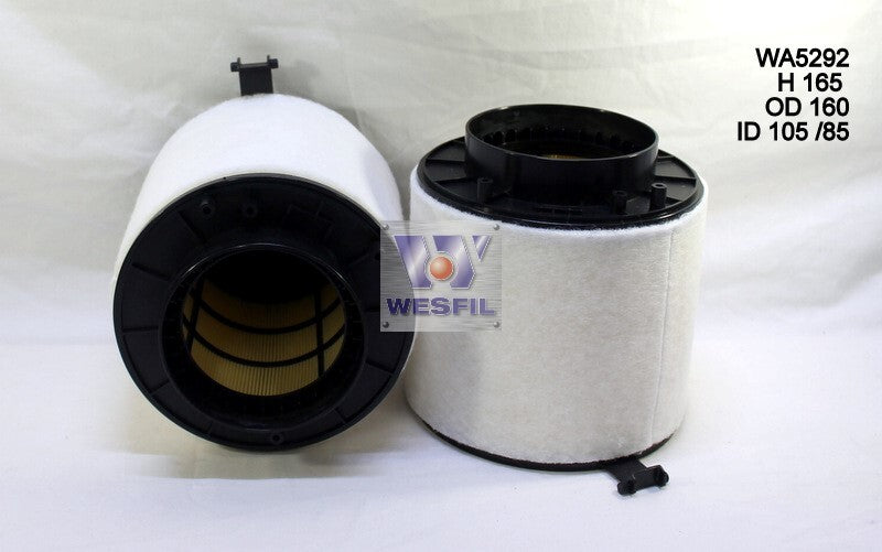 Air Filter A1837 Fits Audi WA5292 - Wesfil