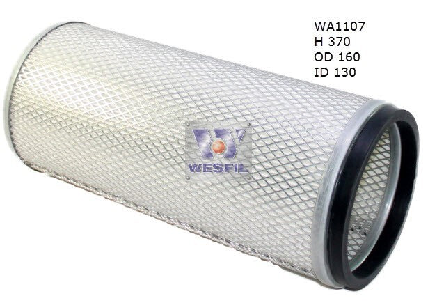 Air Filter HDA5649 Fits Isuzu/Mitsubishi Inner For WA1042 WA1107 - Wesfil
