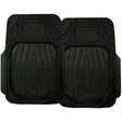 2 Piece Black or Grey Deep Dish Rubber Mat Odourless Rubber - PC Procovers Black