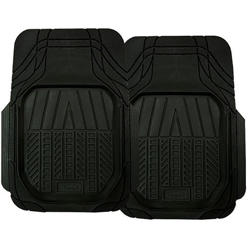 2 Piece Black or Grey Deep Dish Rubber Mat Odourless Rubber - PC Procovers Black