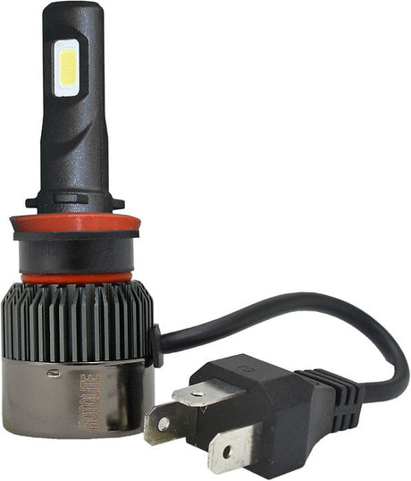 2 Piece H11 Led Headlight Globes In Display Box - Motolite