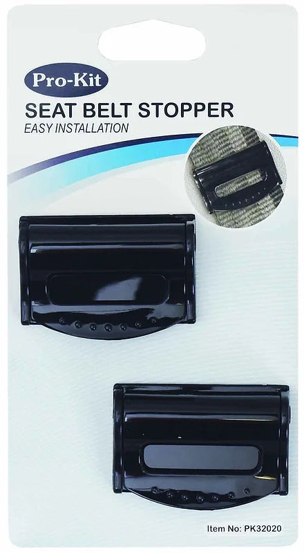 2 Pieces Seat Belt Stopper - Pro-Kit | Universal Auto Spares