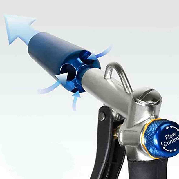 2 Way Air Duster Gun With High Flow Air Nozzle Engine Compartments - PKTool