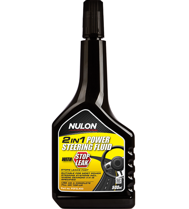 2 in 1 Power Steering Fluid with Stop Leak - Nulon 500ml