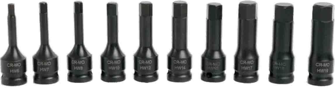 20 Piece 1/2˝ DR 78mm Hex Bit Impact Socket Master Set - PKTool