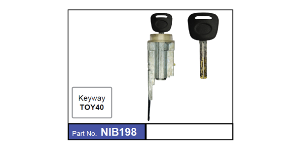 Ignition Barrel NIB198 - Nice Products | Universal Auto Spares