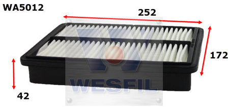 Air Filter A1516 Fits Hyundai WA5012 - Wesfil