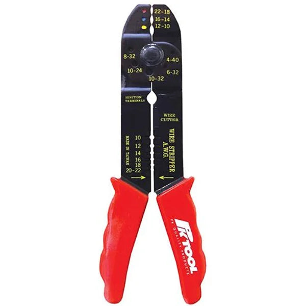 200mm (8”) 4-Way Crimping Tool Crimper, Stripper, Wire & Screw Cutter - PKTool