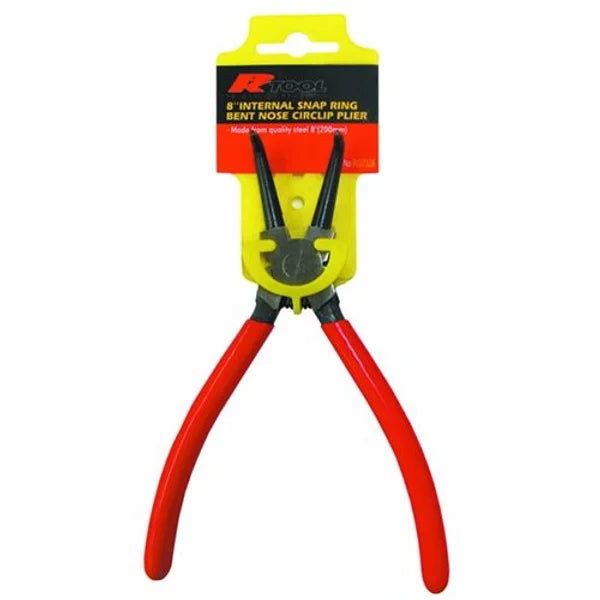 200mm (8”) 90º Nose Internal Circlip Plier Bent Nose, Thin Points - PKTool