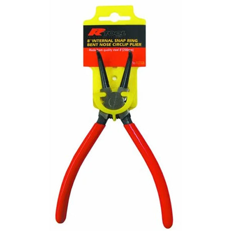 200mm (8”) 90º Nose Internal Circlip Plier Bent Nose, Thin Points - PKTool