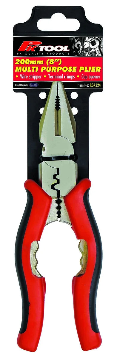200mm (8”) Multi-Purpose Combination Pliers - PKTool