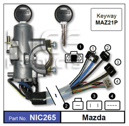 Lock & switch NIC265 - Nice Products | Universal Auto Spares