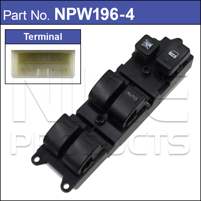 Power Window Switch NPW196-4 - Nice Products | Universal Auto Spares