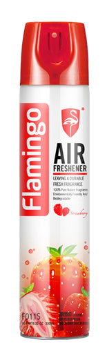 Strawberry Air Freshener Sterilizing & Deodorizing Formula 330ml - Flamingo | Universal Auto Spares