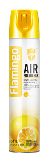 Lemon Air Freshener Sterilizing & Deodorizing Formula 330ml - Flamingo | Universal Auto Spares