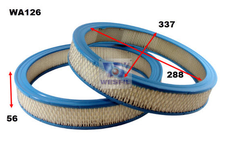 Air Filter A126 Fits Ford WA126 - Wesfil
