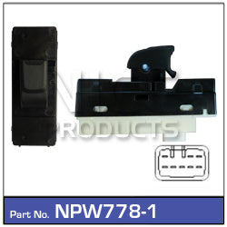 Power Window Switch NPW778-1 - Nice Products | Universal Auto Spares