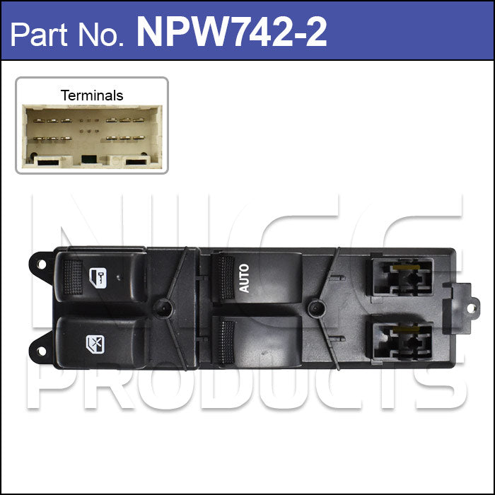 2 Button Main Switch NPW742-2 - Nice Products | Universal Auto Spares