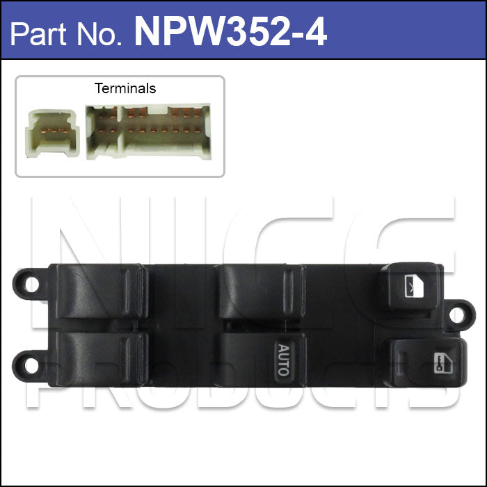 Power Window switch NPW352-4 - Nice Products | Universal Auto Spares