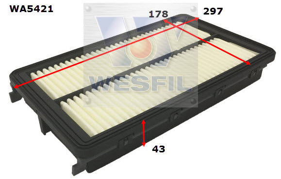 Air Filter A1890 Fits Kia WA5421 - Wesfil