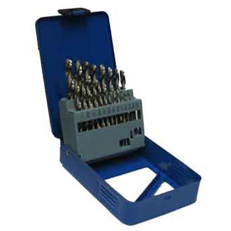 21 Piece Imperial Drill Bit Set In Metal Case