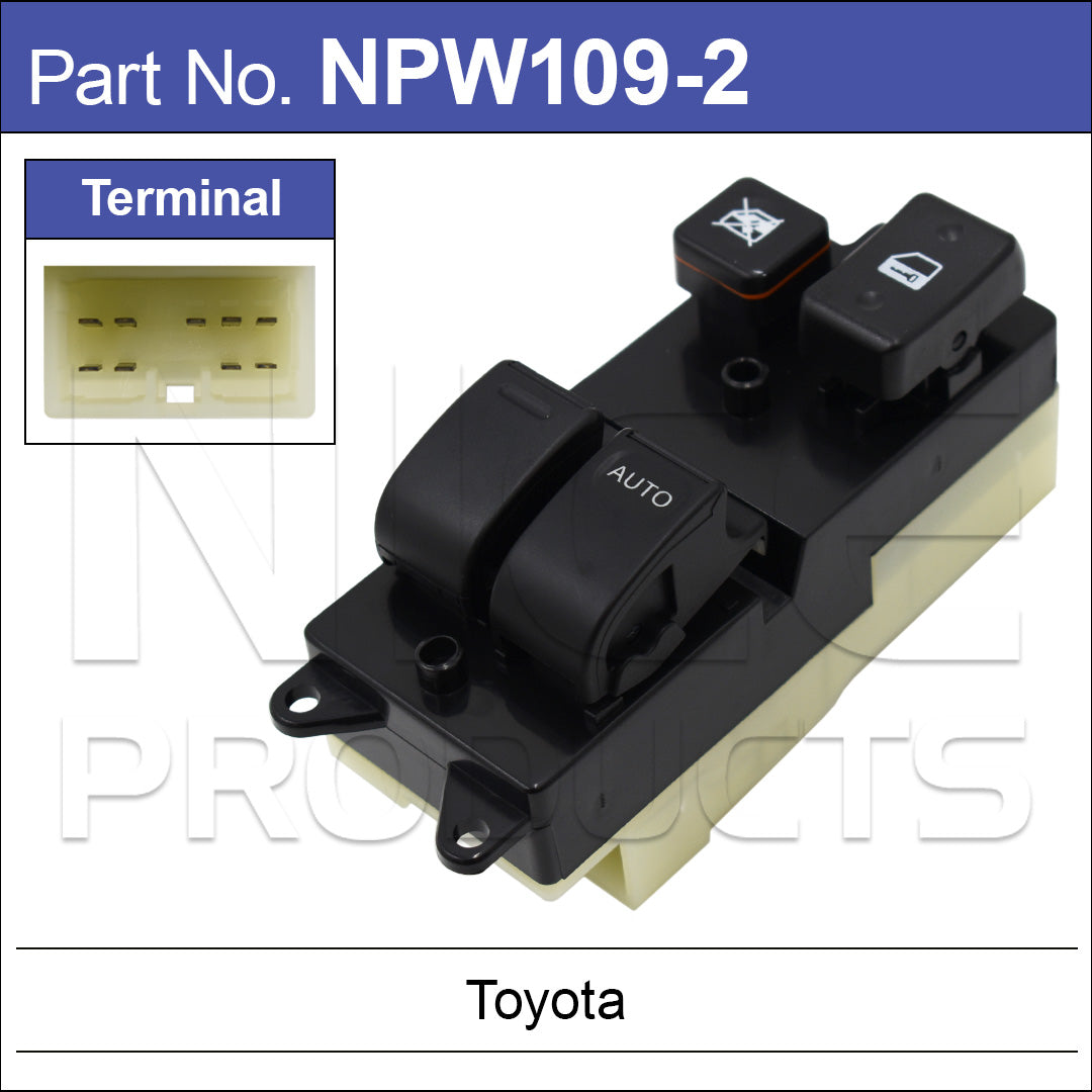 Power Window Switch NPW109-2 - Nice Products | Universal Auto Spares