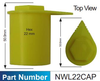 22mm Capped Wheel Nut Indicator NWL22CAP-100 - Nice Products | Universal Auto Spares