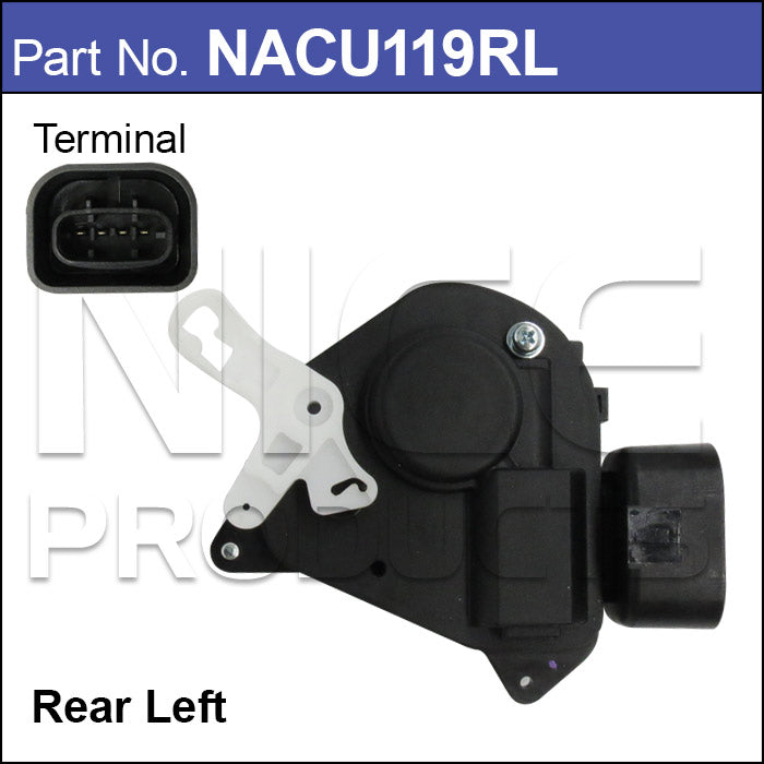 Door Lock Actuator NACU119RL - Nice Products | Universal Auto Spares