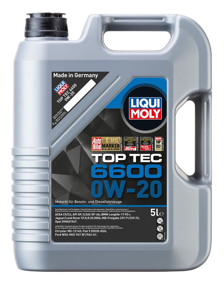 TOP TEC 6600 0W-20 5L - LIQUI MOLY | Universal Auto Spares