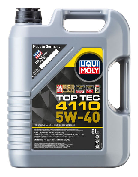 TOP TEC 4110 5W-40 5L - LIQUI MOLY | Universal Auto Spares