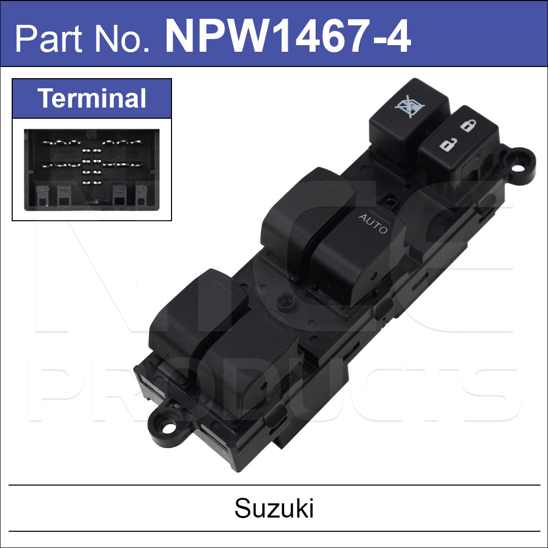 Power Window Switch Main NPW1467-4 - Nice Products | Universal Auto Spares