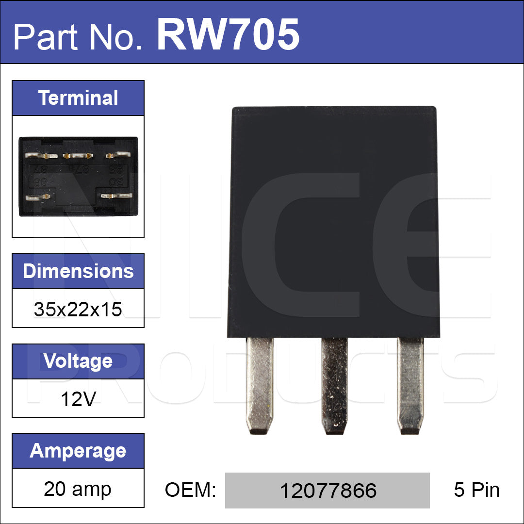 RELAY RW705 - Nice Products | Universal Auto Spares