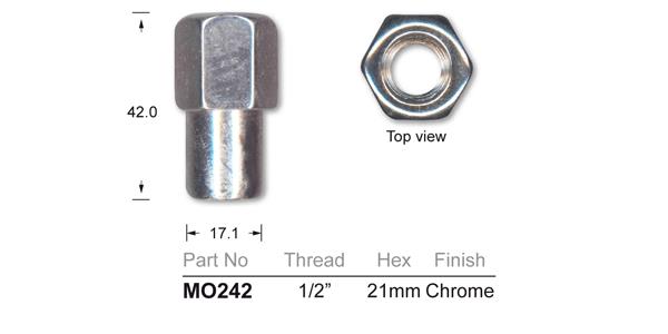 Wheel Nuts pk25 MO242-25 - Nice Products | Universal Auto Spares