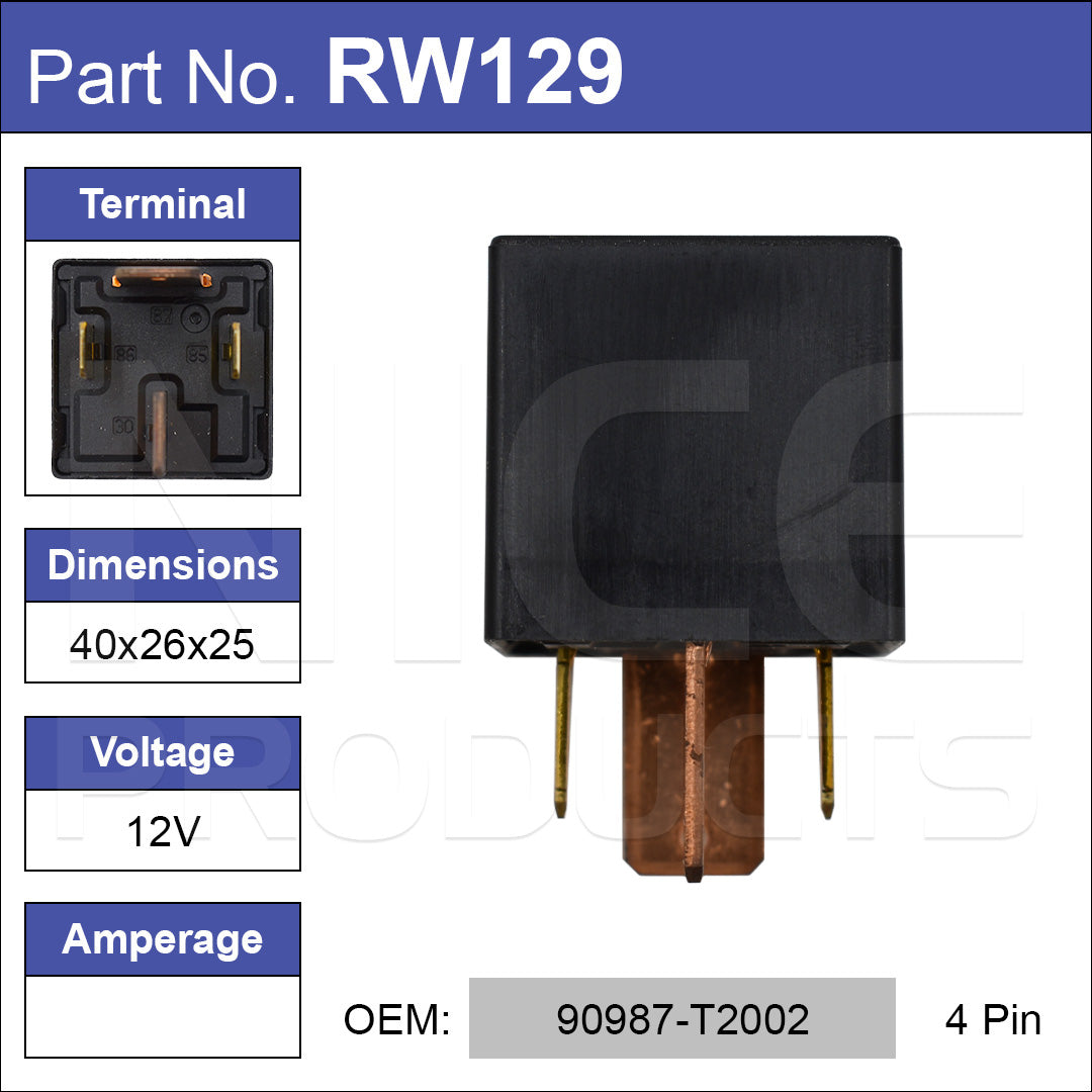 Relay RW129 - Nice Products | Universal Auto Spares